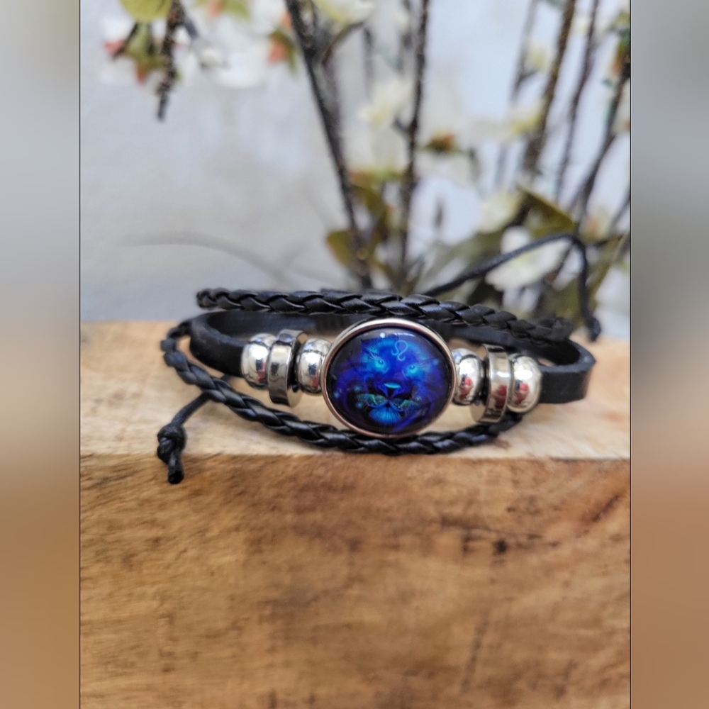 Astrological Zodiac Braided Amulet Bracelet